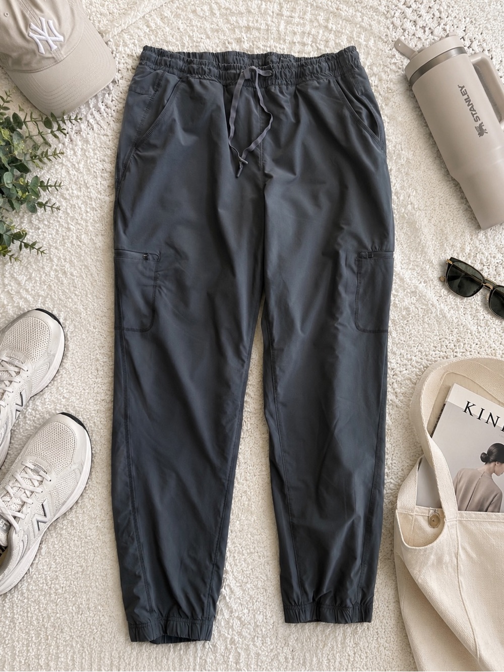 Eddie Bauer Flexion Polar Lined Hiking Jogger Pants Women’s 12 Gray